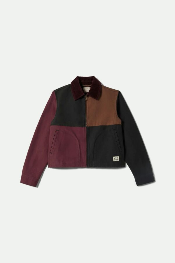 Mechanic Women's Garage Jacket - Port/Black/Pinecone Brown - Image 2
