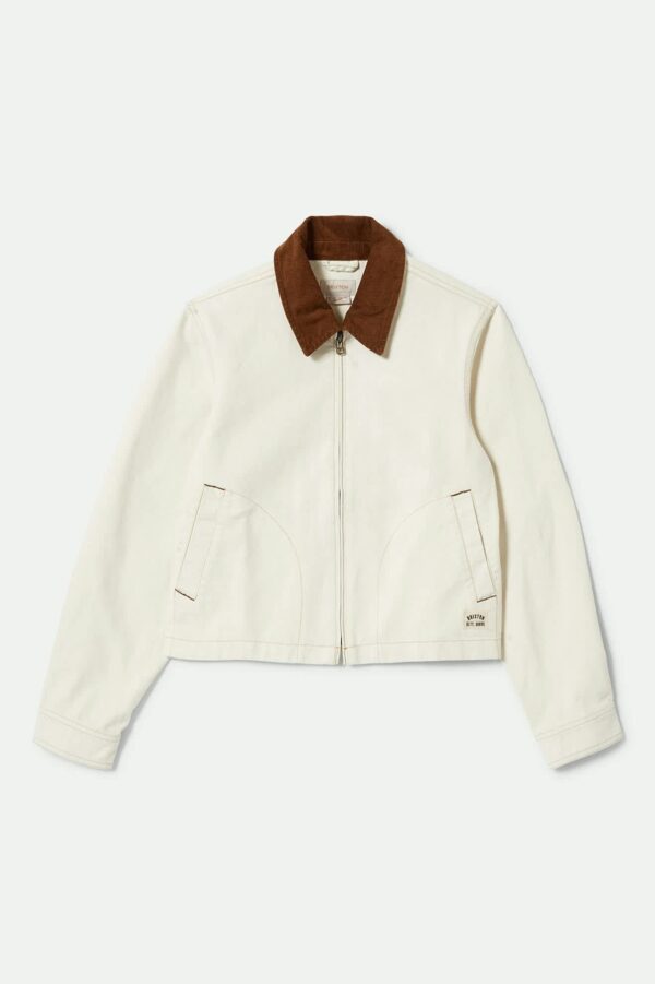 Mechanic Women's Garage Zip Jacket - Egret White - Image 2