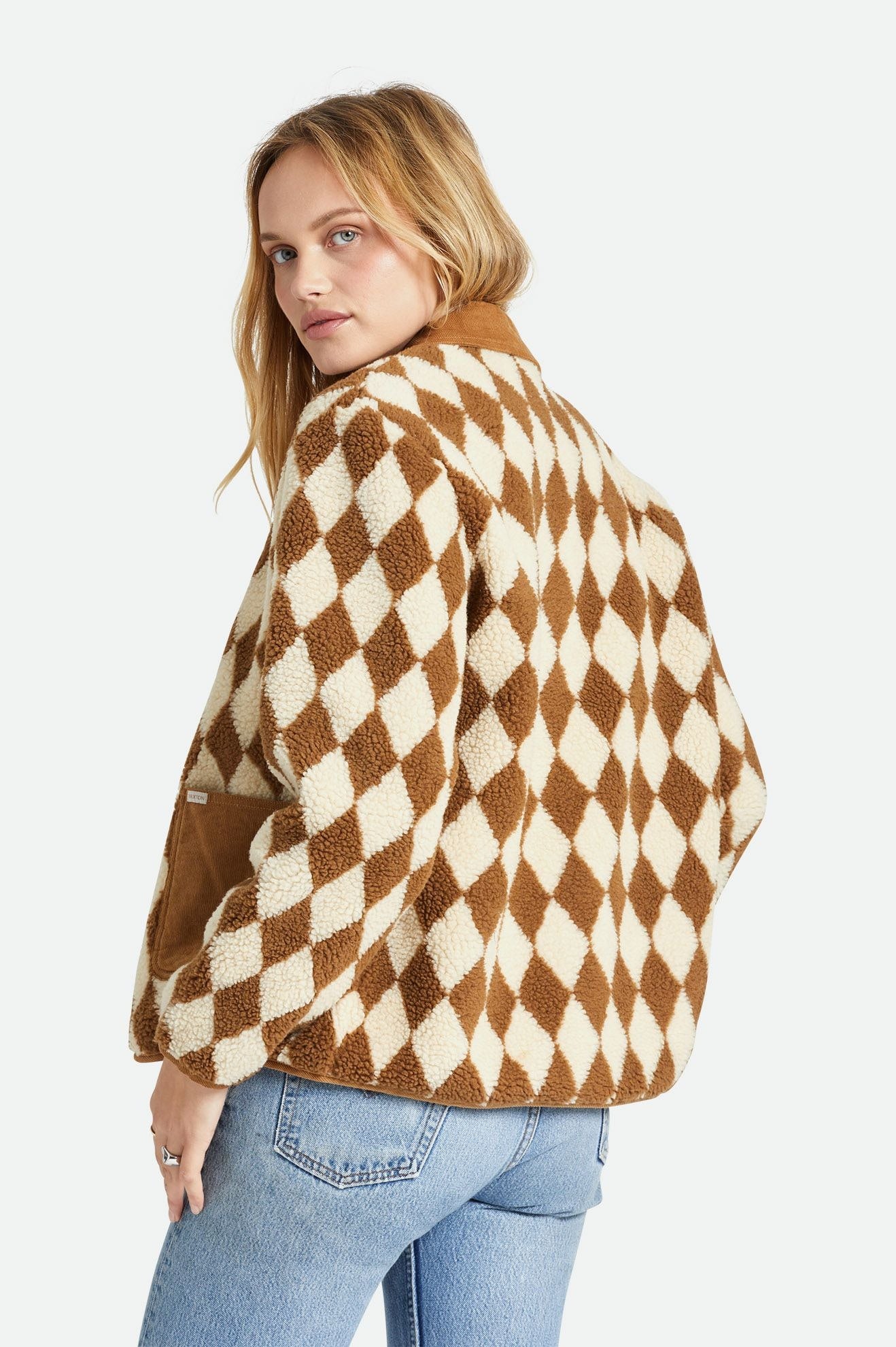 Wylie Sherpa Jacket - Washed Copper - Image 4